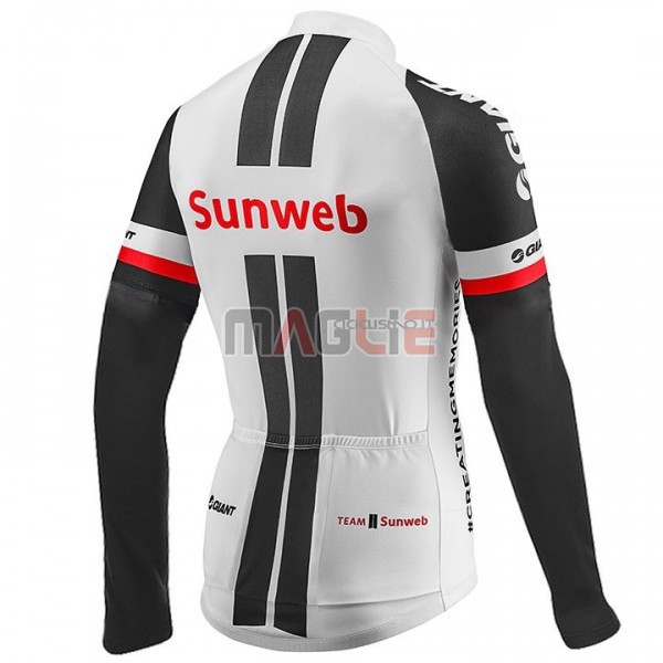 Maglia Sunweb Manica Lunga 2017 Bianco - Clicca l'immagine per chiudere